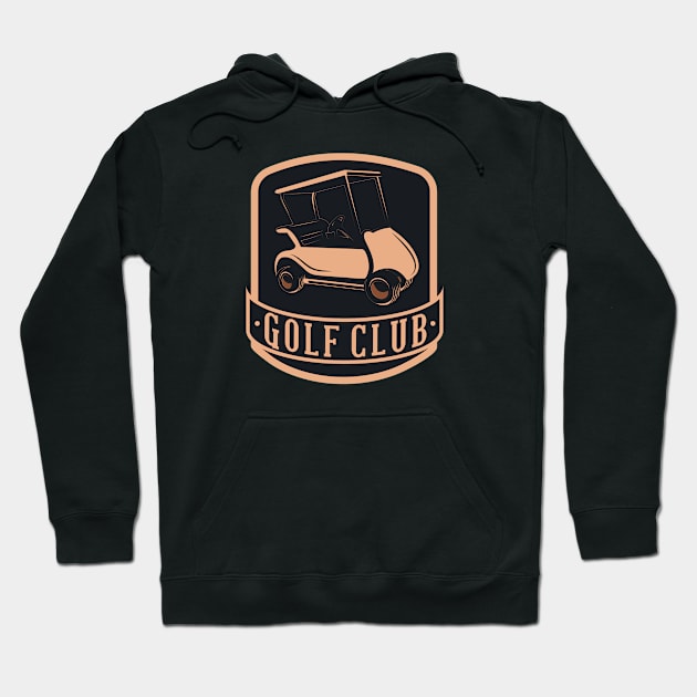 Funny Golf Club Emblem Hoodie by EarlAdrian